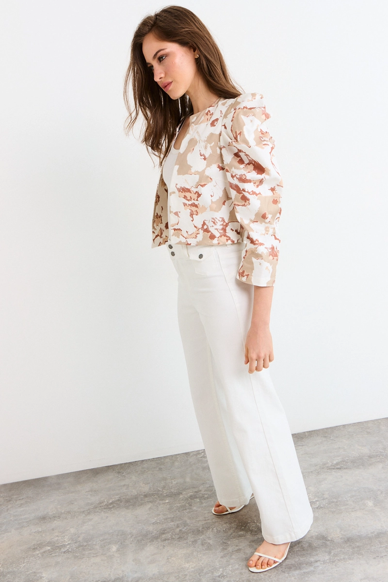 CHAQUETA BEIGE MUJER IO - 4