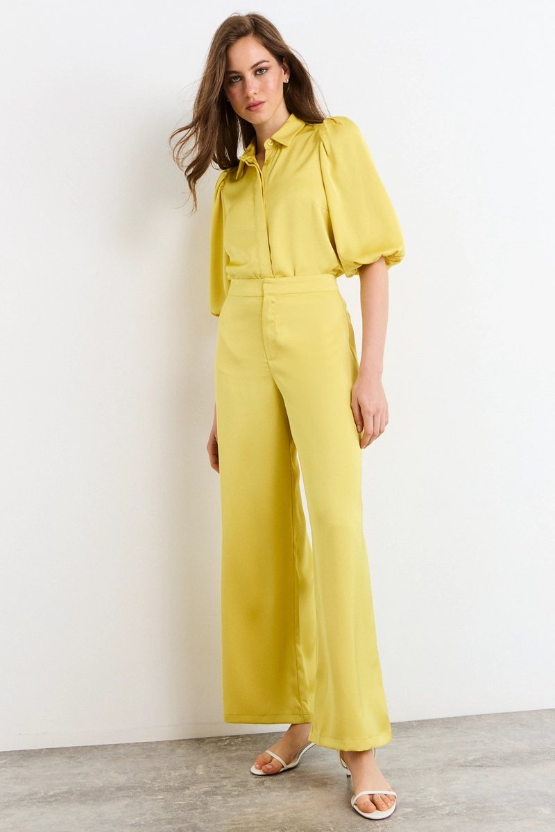 BLUSAS MANGA CORTA AMARILLO MUJER IO - 4