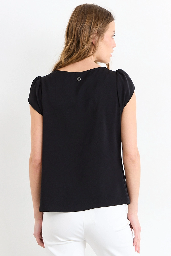 BLUSAS MANGA CORTA NEGRO MUJER IO - 3