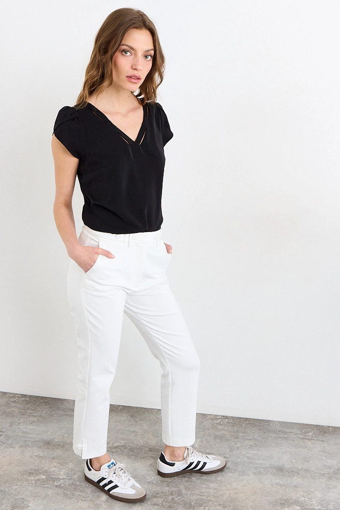 BLUSAS MANGA CORTA NEGRO MUJER IO - 5