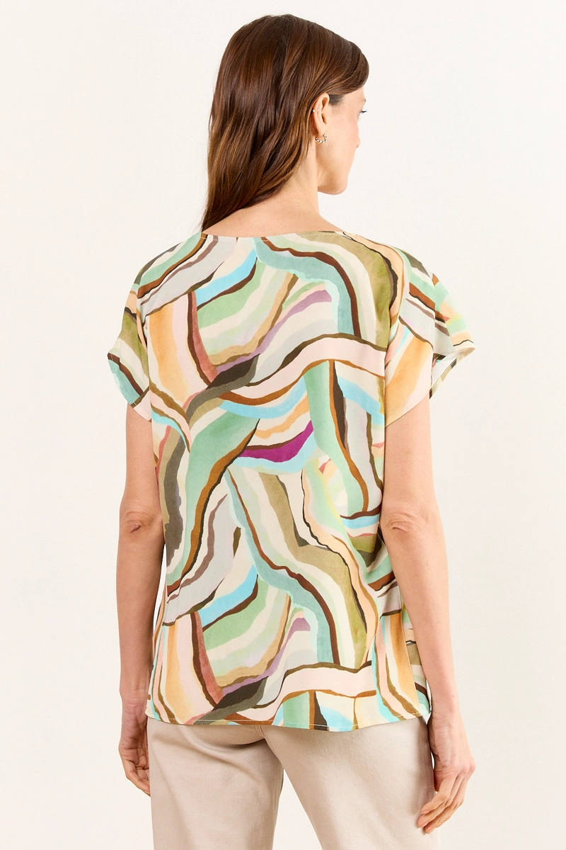 BLUSAS MANGA CORTA CRUDO MUJER MA GRIFFE - 3
