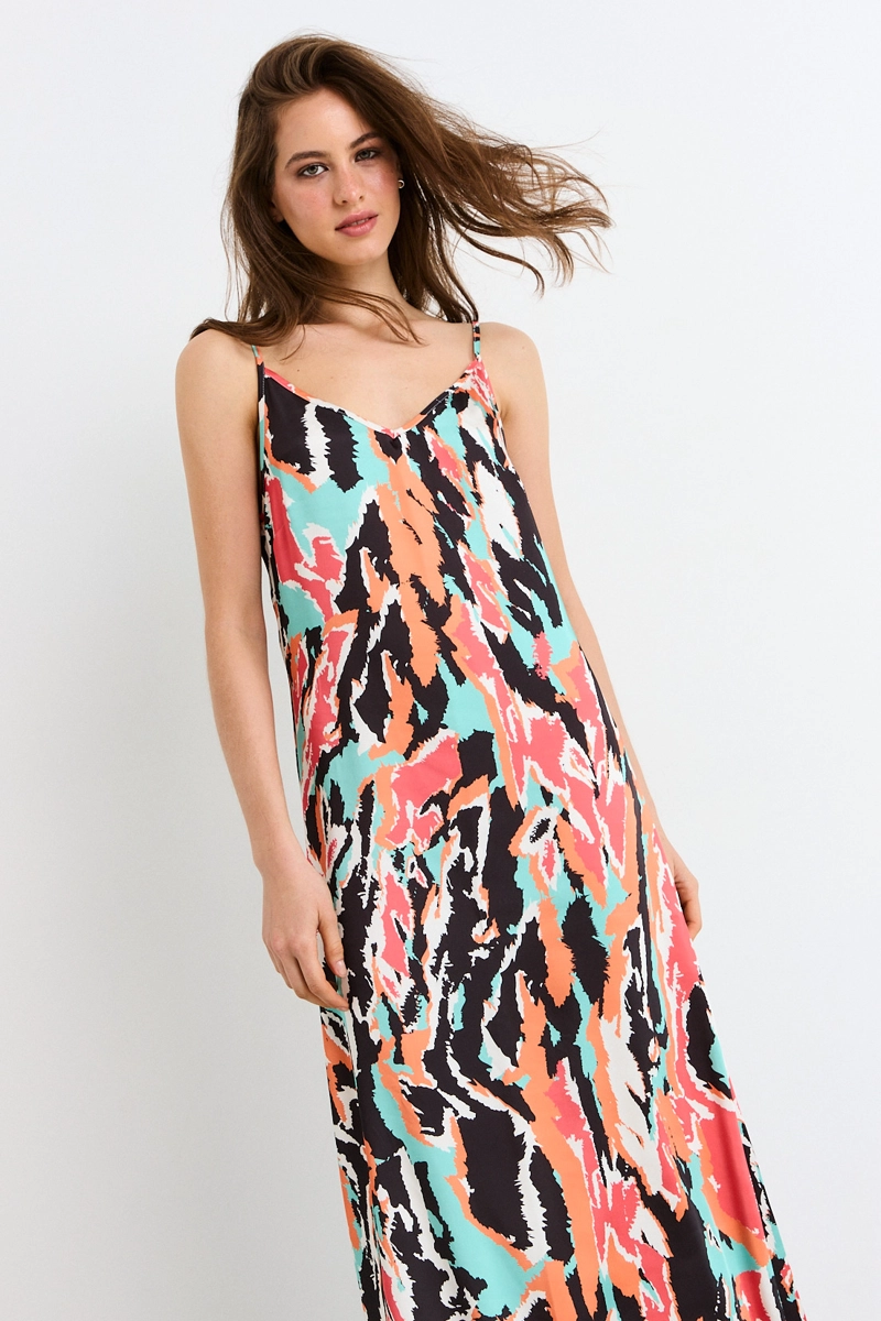 VESTIDO LARGO NEGRO MUJER IO - 2