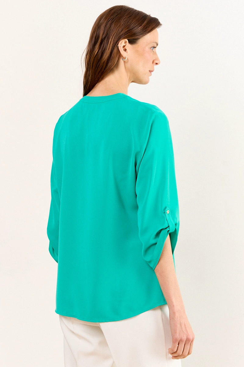 BLUSAS MANGA LARGA VERDE MUJER MA GRIFFE - 3