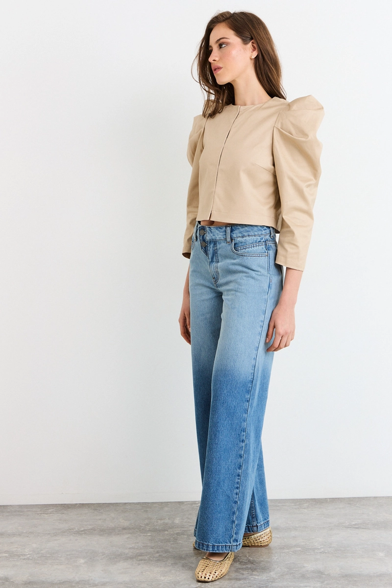 CHAQUETA BEIGE MUJER IO - 5