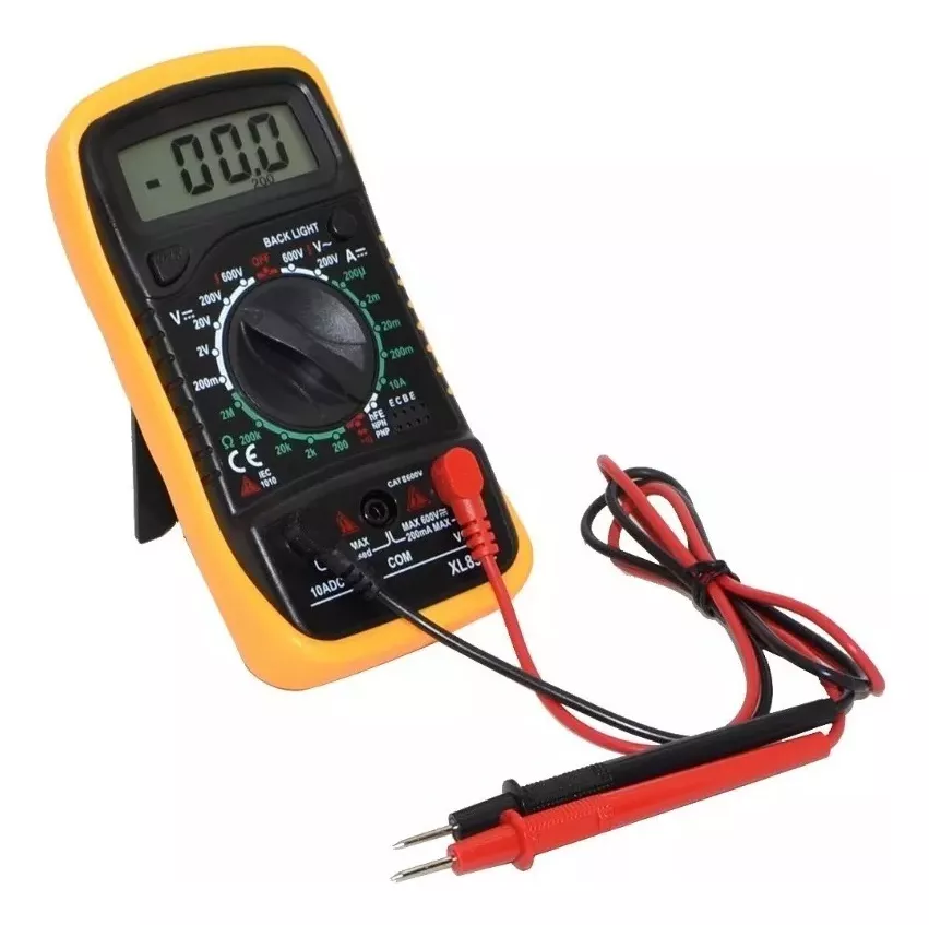 TESTER MULTITESTER MULTIMETRO DIGITAL PANTALLA PORTATIL - 2