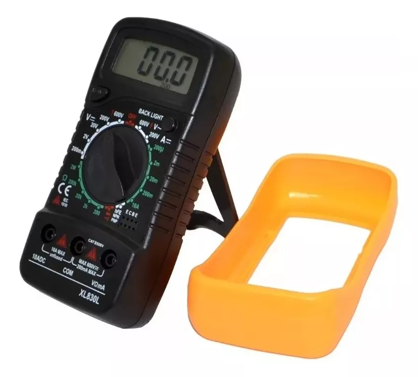 TESTER MULTITESTER MULTIMETRO DIGITAL PANTALLA PORTATIL - 3