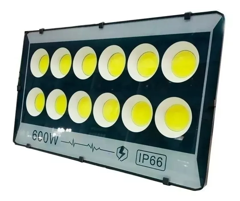 FOCO PROYECTOR REFLECTOR PLANO LED 600W RESISTENTE AL AGUA - 1
