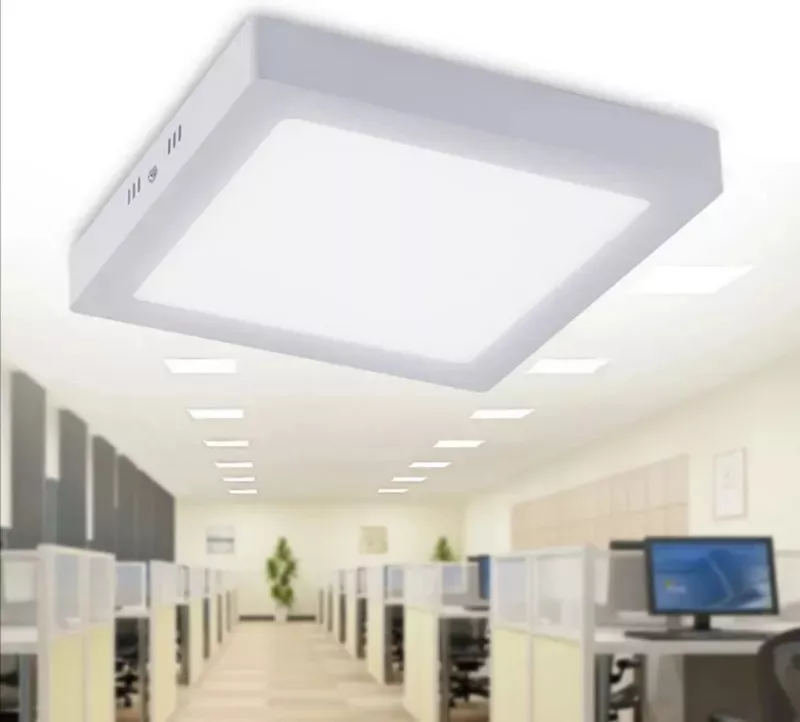 FOCO PLAFÓN PANEL LED 24 W SOBREPUESTO CUADRADO BLANCO FRÍO - 4