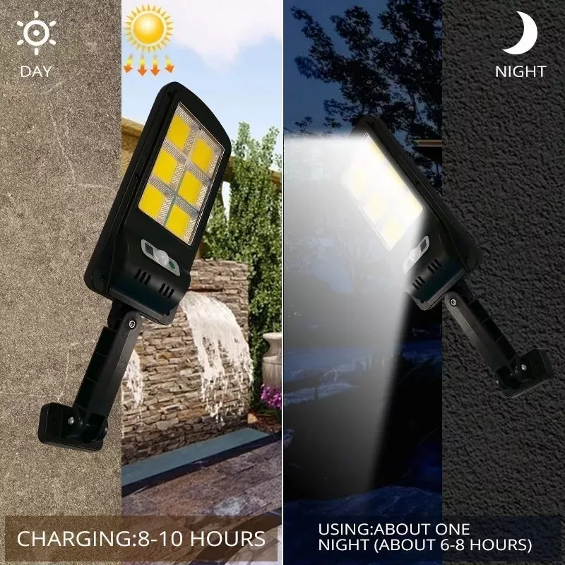 FOCO LUMINARIA LED SOLAR 160 LED CONTROL PANEL SENSOR - 3
