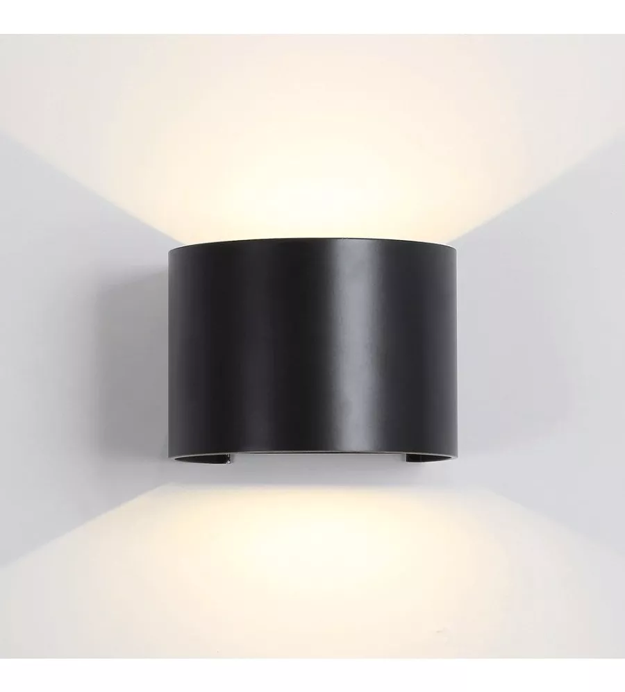APLIQUE LAMPARA PARED LED 10W PARA PARED EXTERIOR REDONDO - 1
