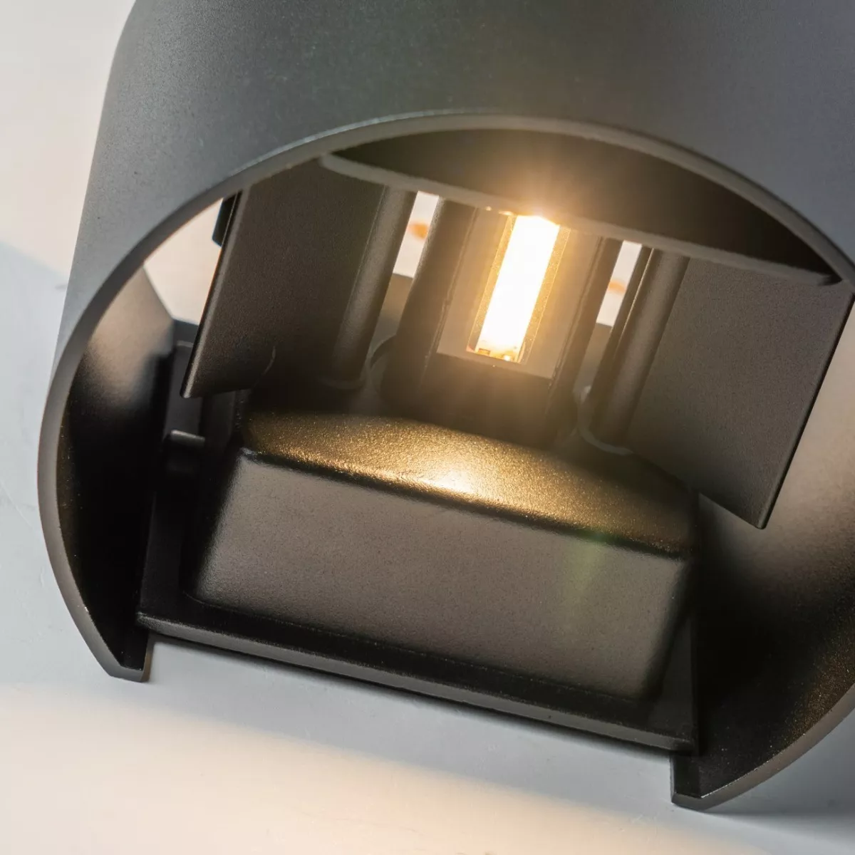 APLIQUE LAMPARA PARED LED 10W PARA PARED EXTERIOR REDONDO - 2
