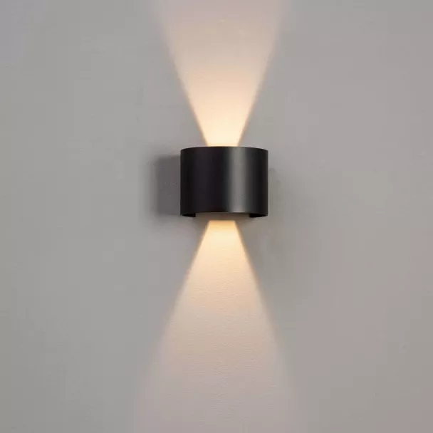 APLIQUE LAMPARA PARED LED 10W PARA PARED EXTERIOR REDONDO - 5