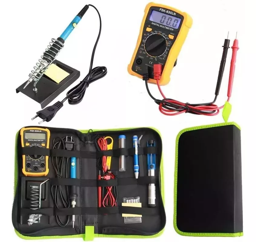 KIT CAUTÍN SOLDADOR 220V PUNTO LÁPIZ TEMPERATURA REGULABLE - 1
