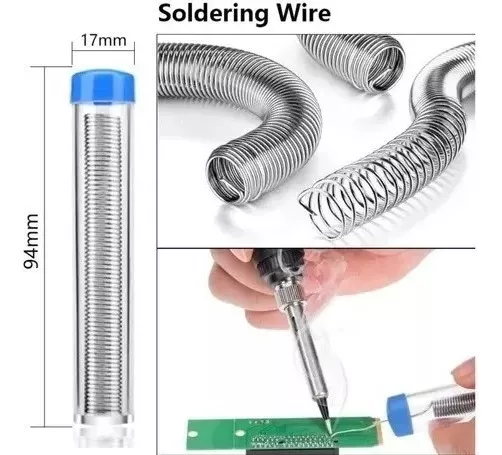 KIT CAUTÍN SOLDADOR 220V PUNTO LÁPIZ TEMPERATURA REGULABLE - 2