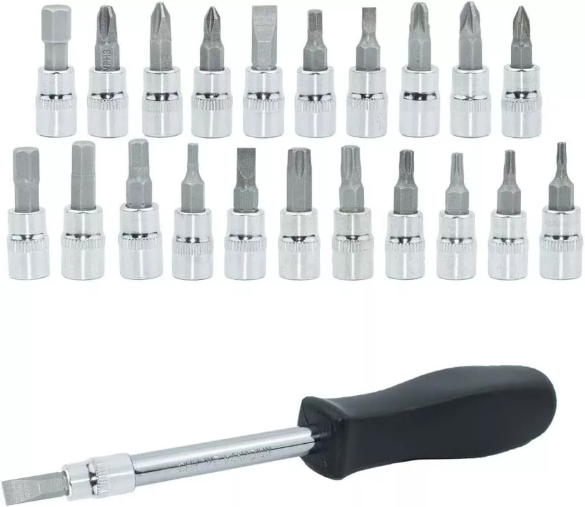 SET HERRAMIENTAS ZHUOTAI DESIGN MECANICAS 46 PIEZAS DADOS ACERO - 4