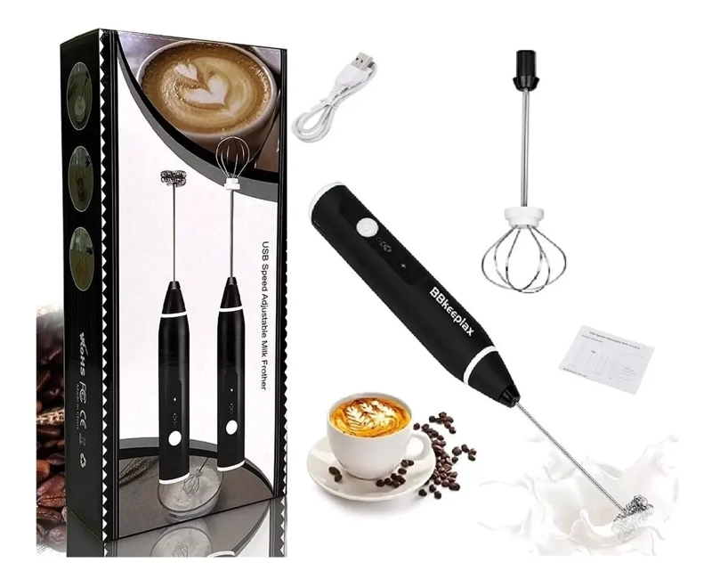 BATIDORA UNIQUE MINI BATIDOR CAFÉ ESPUMA REVOLVEDOR RECARGABLE USB