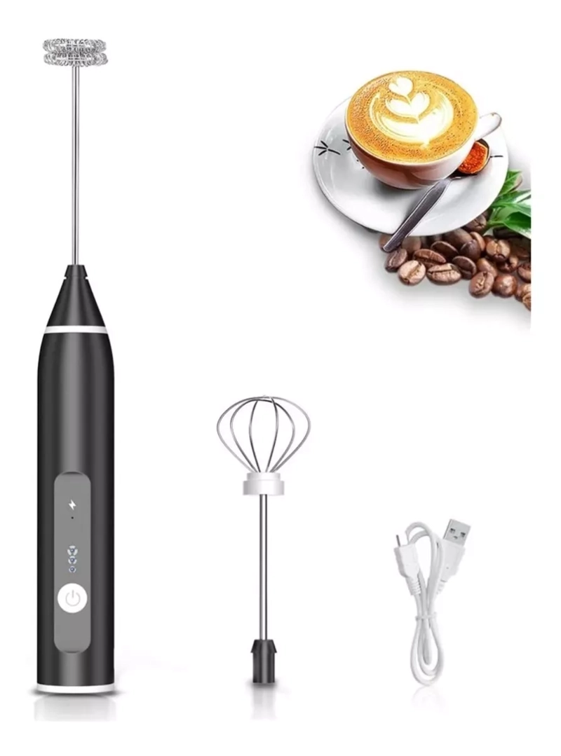 BATIDORA EVOLUTION MINI BATIDOR ELÉCTRICO ESPUMA CAFÉ LECHE RECARGABLE
