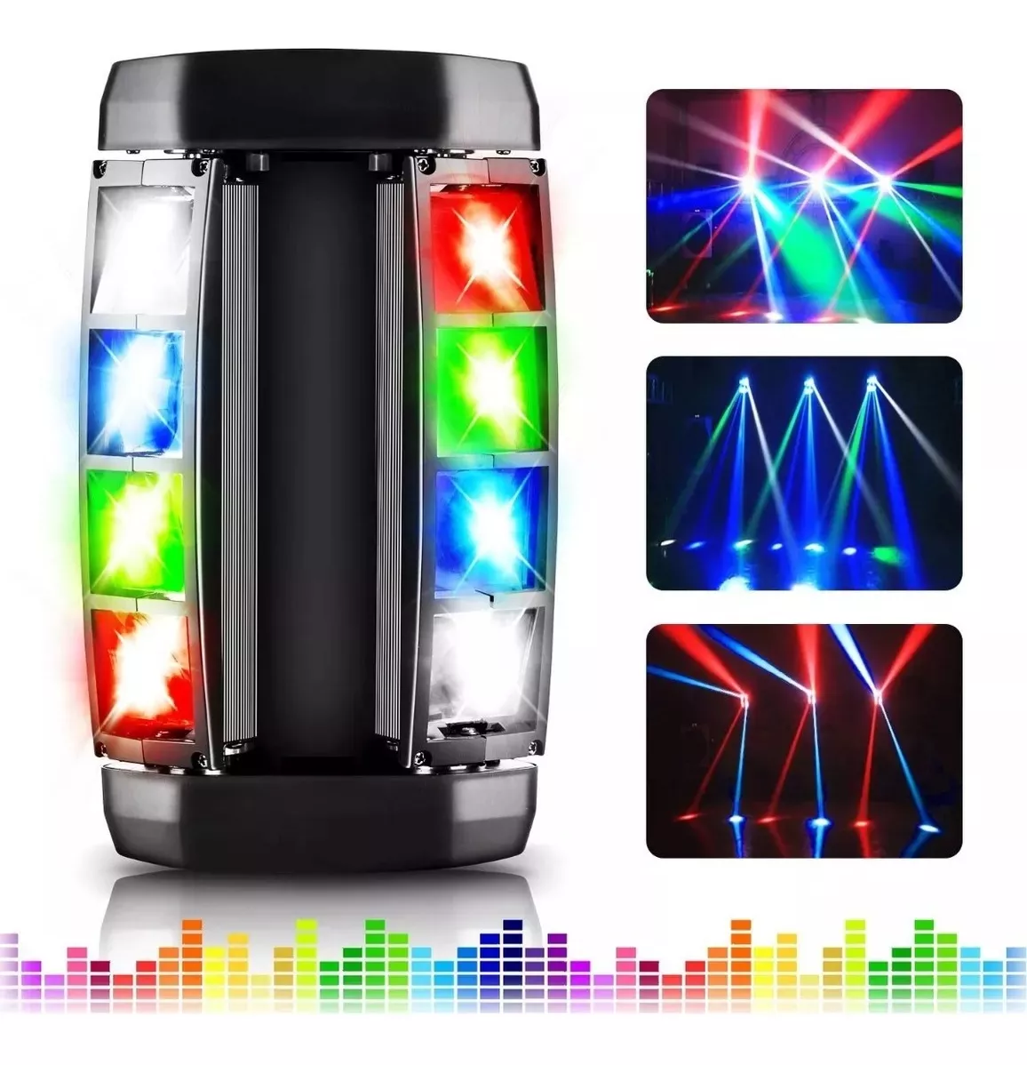 LUCES CABEZA MOVIL PROFESIONAL MARVEL SPIDER LED RGBW DMX FIESTA - 2