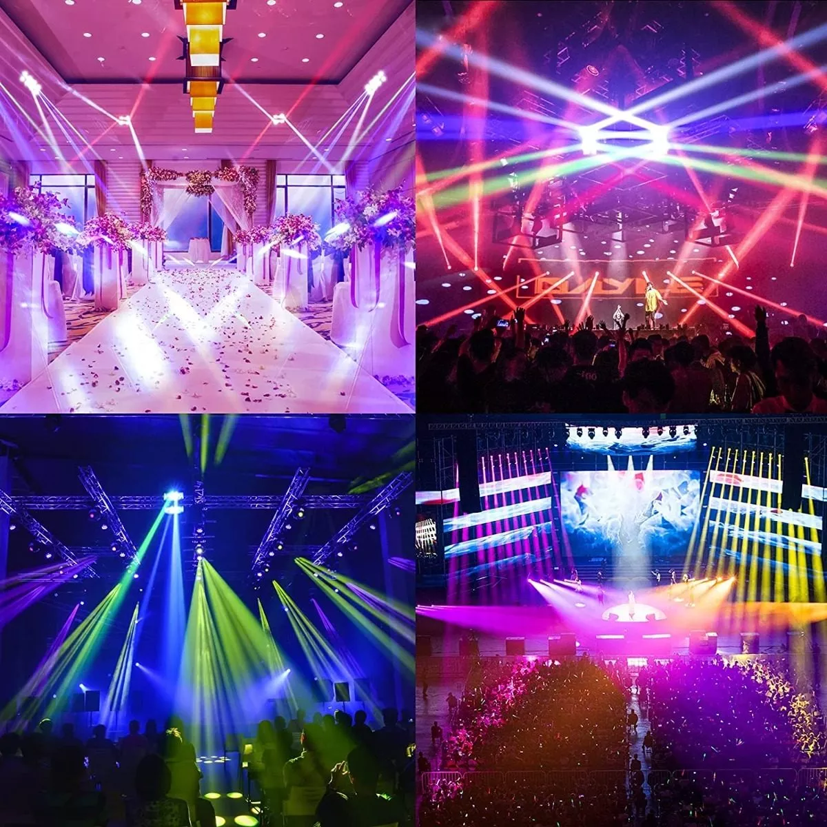 LUCES CABEZA MOVIL PROFESIONAL MARVEL SPIDER LED RGBW DMX FIESTA - 3