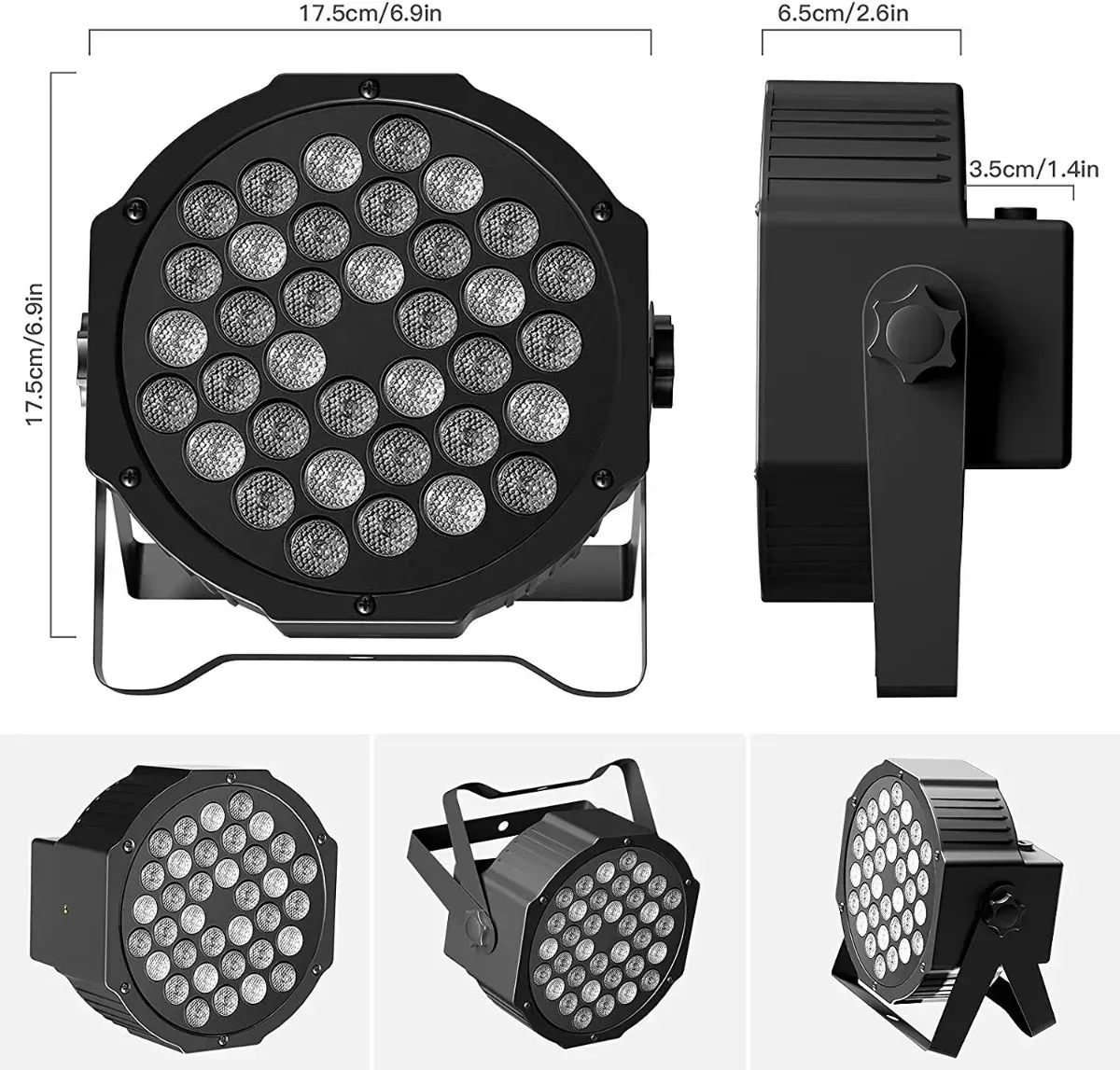 FOCO LUCES PROFESIONAL 36 LED DMX RGB CON CONTROL - 3