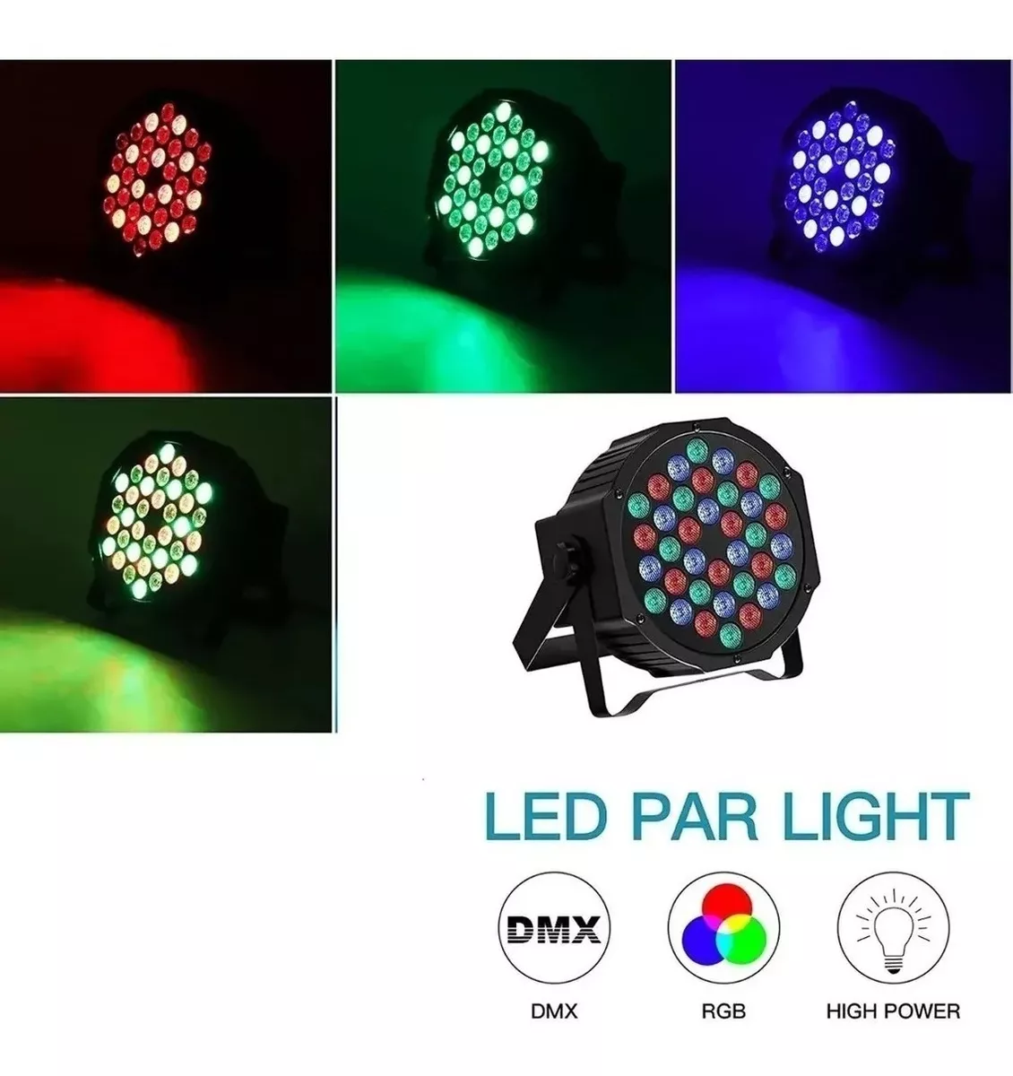 FOCO LUCES PROFESIONAL 36 LED DMX RGB CON CONTROL - 5