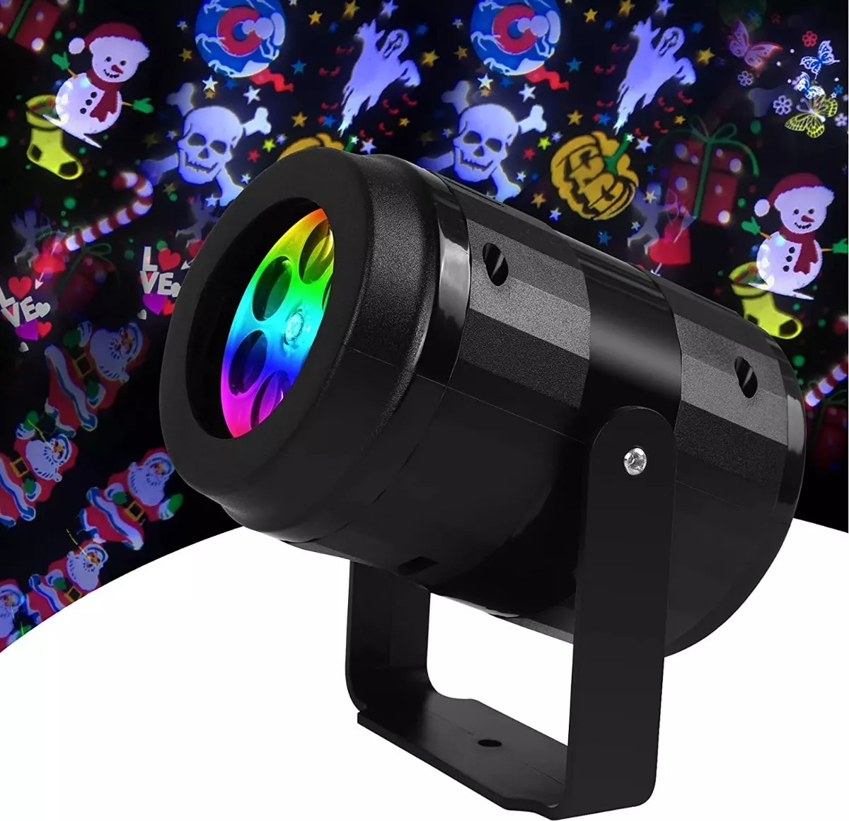 MINI PROYECTOR LED LUCES FIESTAS VARIOS DISEÑOS NAVIDAD - 1