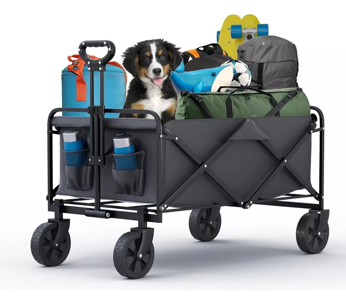 CARRITO PARA COMPRAS PLEGABLE IDEAL PARA EL CAMPING Y PICNIC - 1