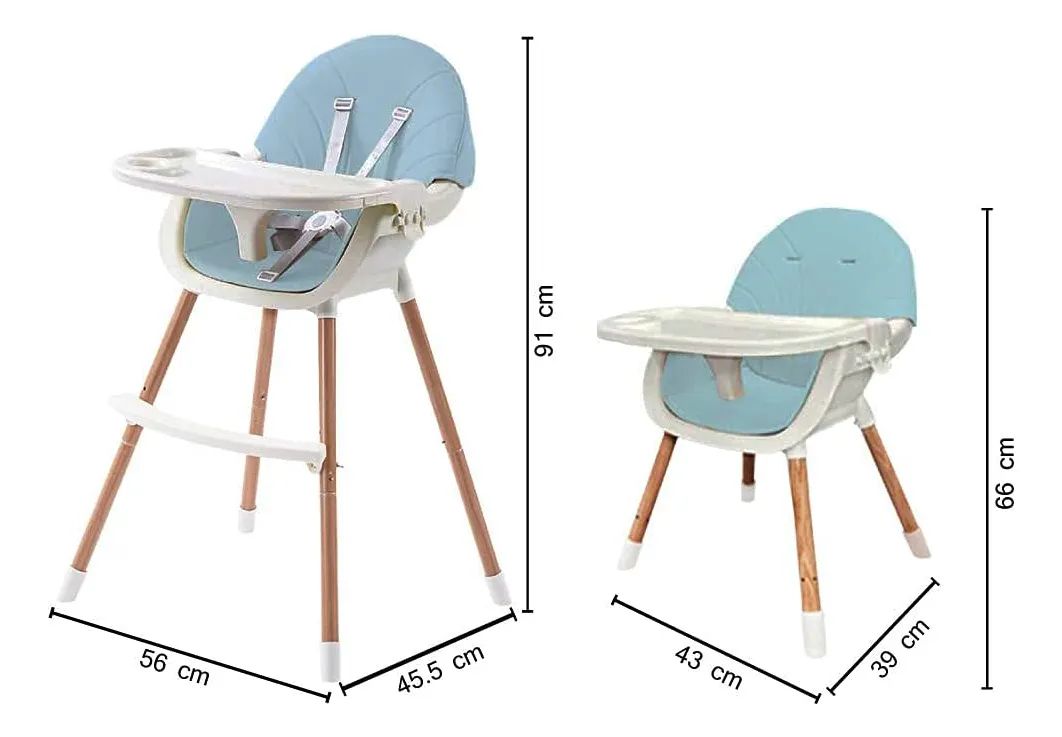 SILLA DE COMER PARA BEBÉS MAX COMFORT 2 EN 1 COLOR VERDE - 2