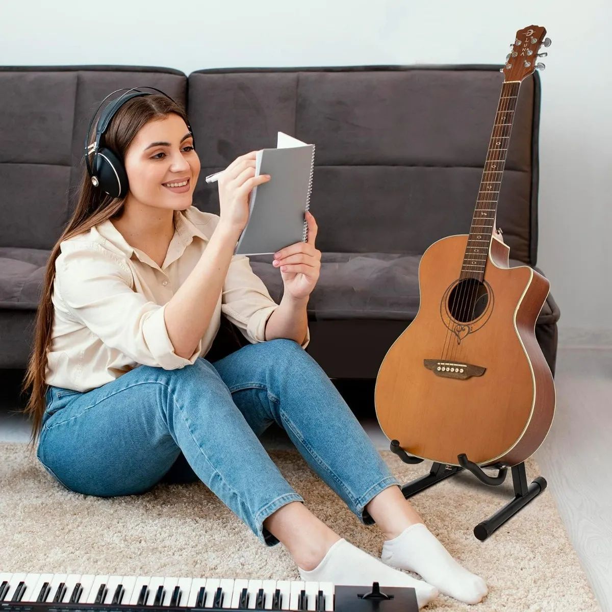 SOPORTE ATRIL GUITARRA Y BAJO PLEGABLE - 3