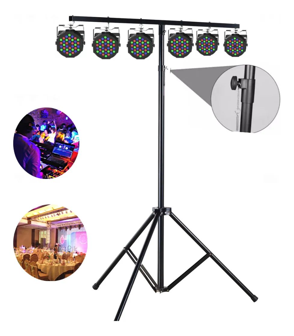 SOPORTE DE TRÍPODE DE METAL 3M PARA 6 LUCES - 2
