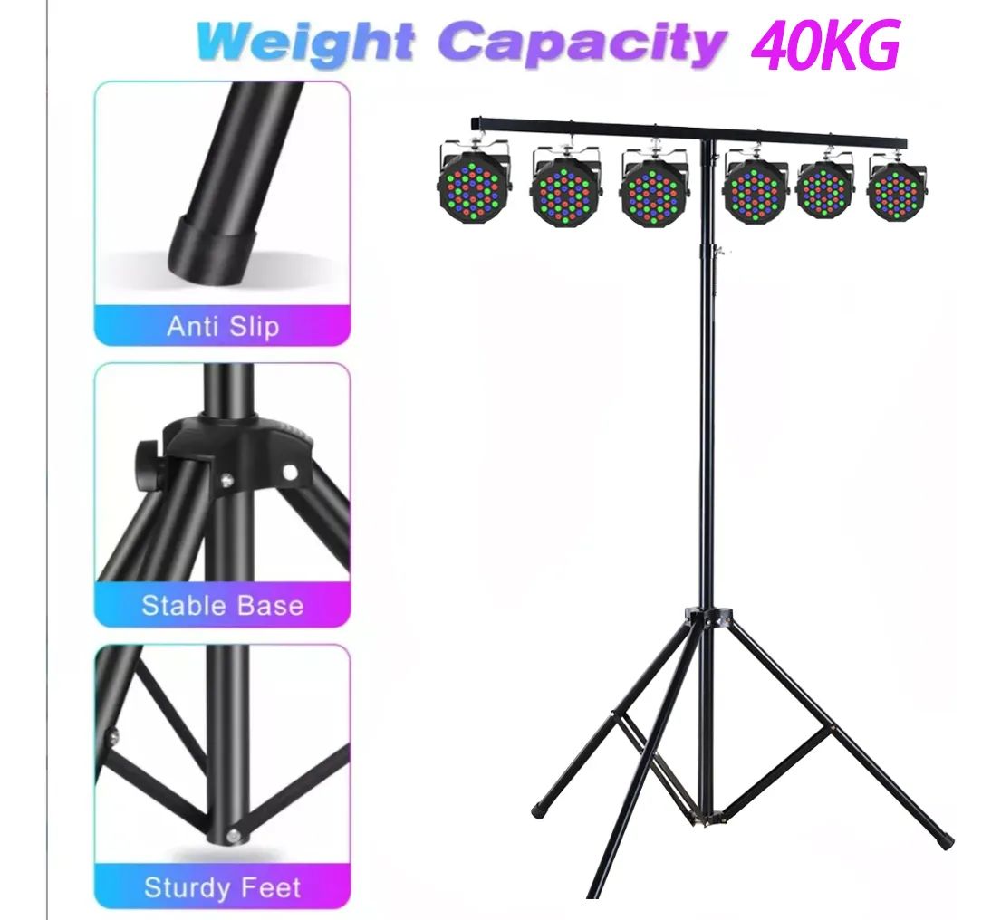 SOPORTE DE TRÍPODE DE METAL 3M PARA 6 LUCES - 6