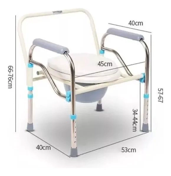 SILLA PARA BAÑO PORTATIL PLEGABLE BAÑO INODORO DISCAPACITADO - 2