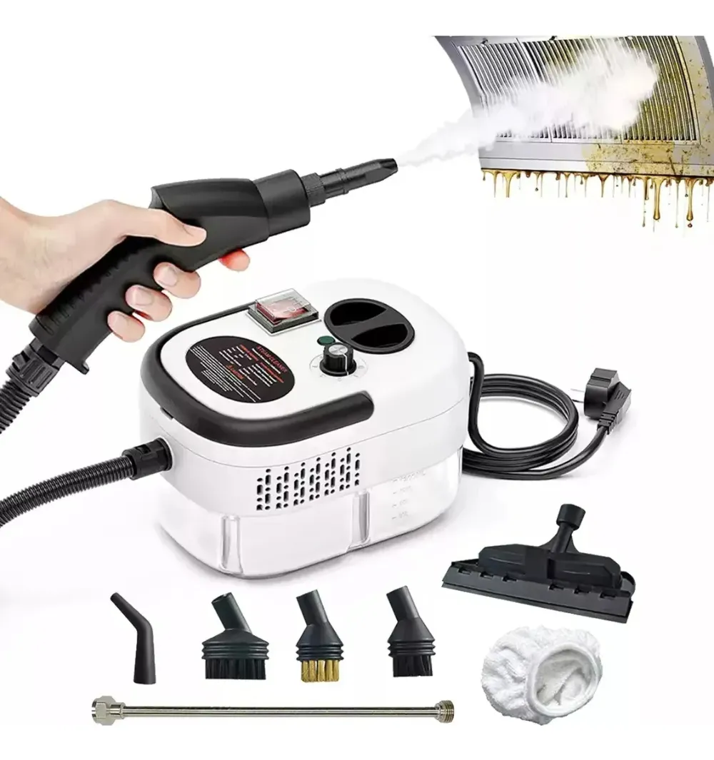 LIMPIADOR A VAPOR PORTATIL DE 2500 W MULTIFUNCIONAL 1.2L BLANCO - 1