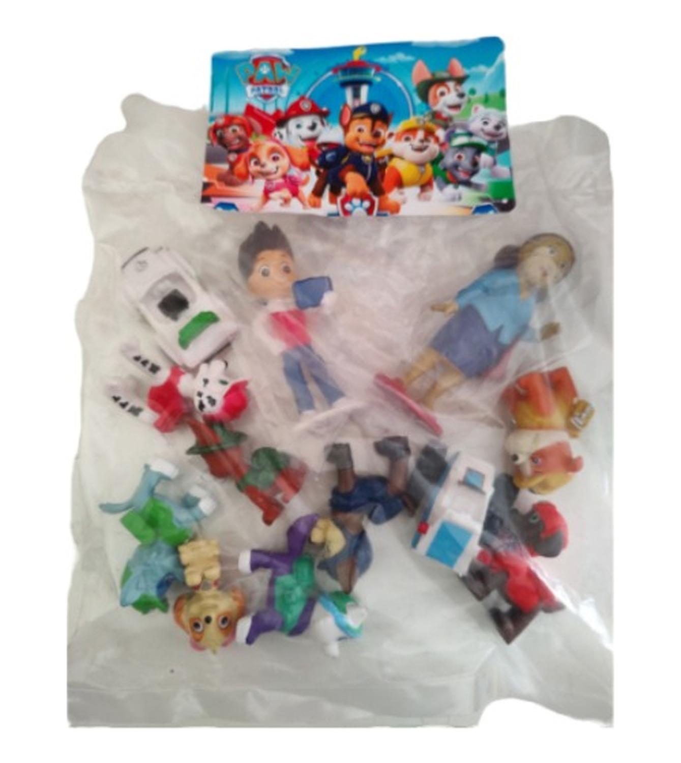 SET 12 FIGURAS PAW PATROL PVC DURO JUGUETES - 1