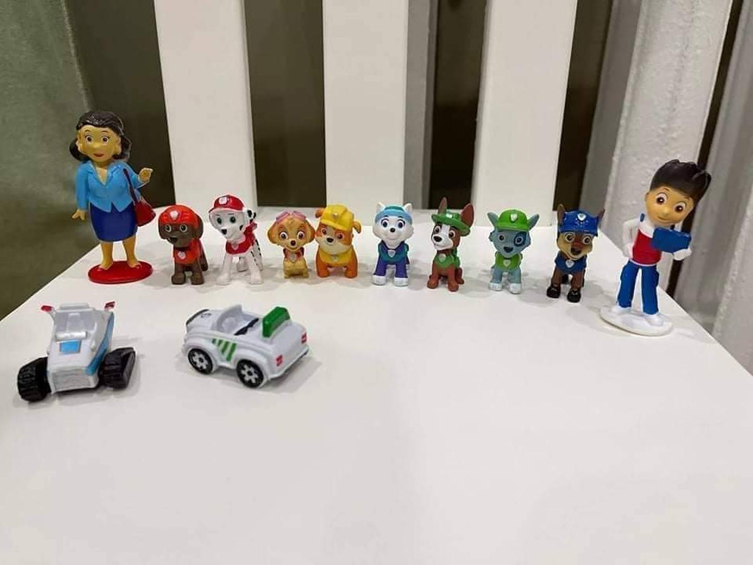 SET 12 FIGURAS PAW PATROL PVC DURO JUGUETES - 7