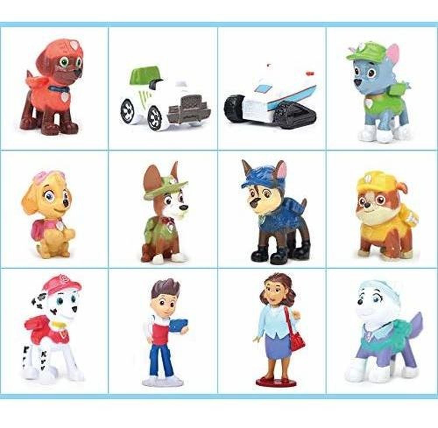 PACK 12 FIGURAS PAW PATROL DE PATRULLA CANINA - 3
