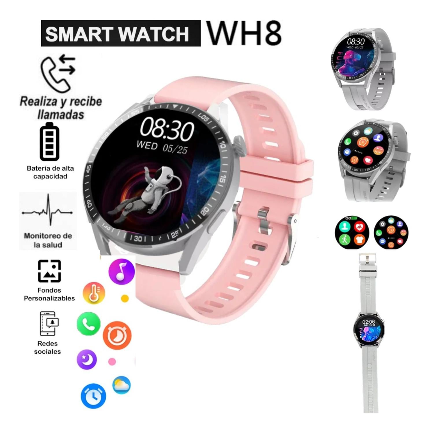 SMARTWATCH MAXIMUS WH8 INTELIGENTE RECIBE LLAMADAS - 2