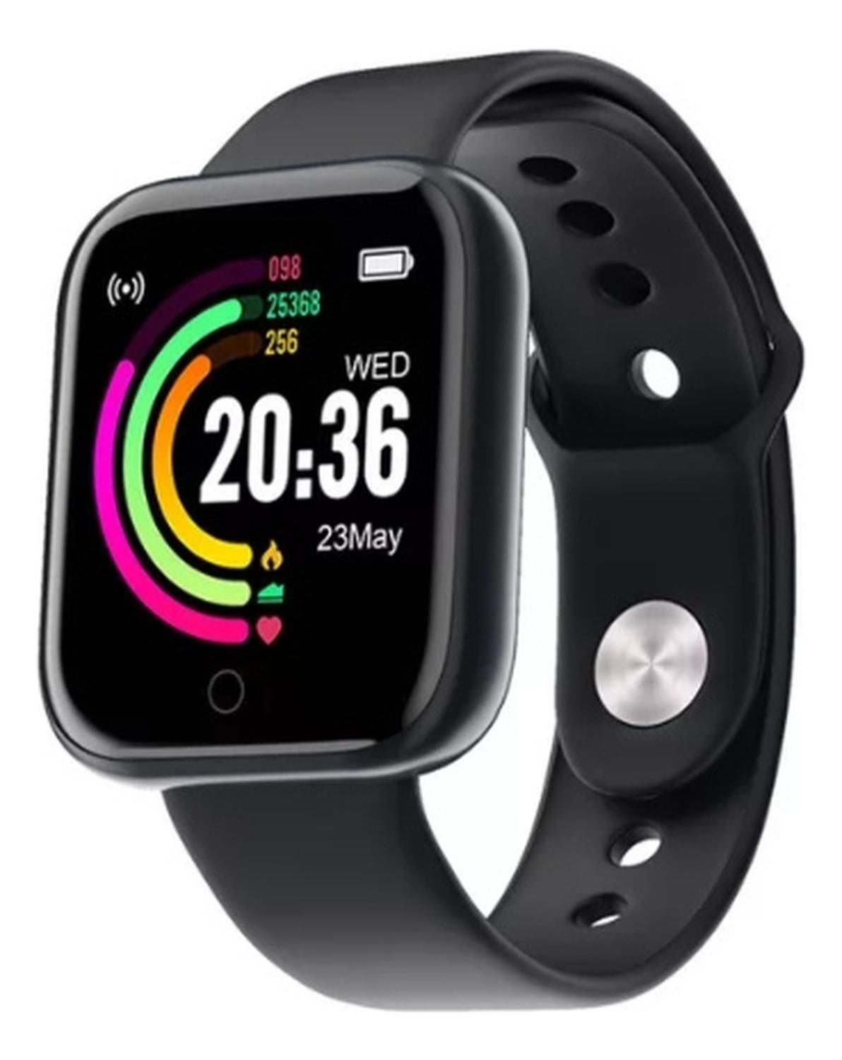 RELOJ D20 SMARTWATCH INTELIGENTE NEGRO - 3