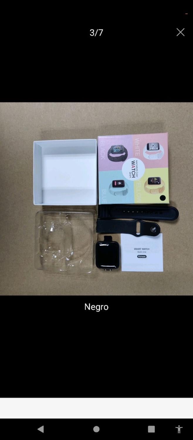 RELOJ D20 SMARTWATCH INTELIGENTE NEGRO - 7