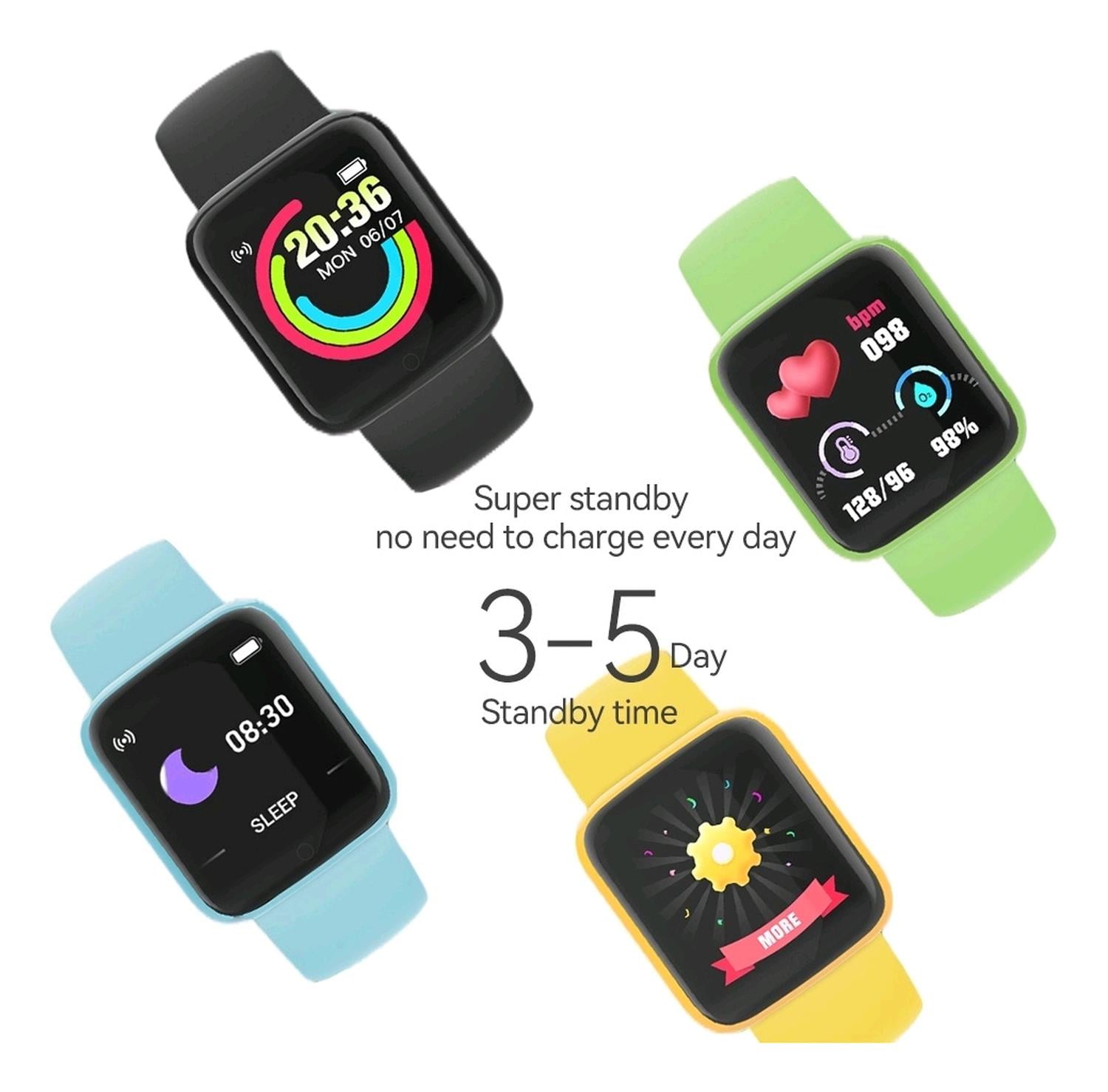 RELOJ D20 SMARTWATCH INTELIGENTE NEGRO - 9