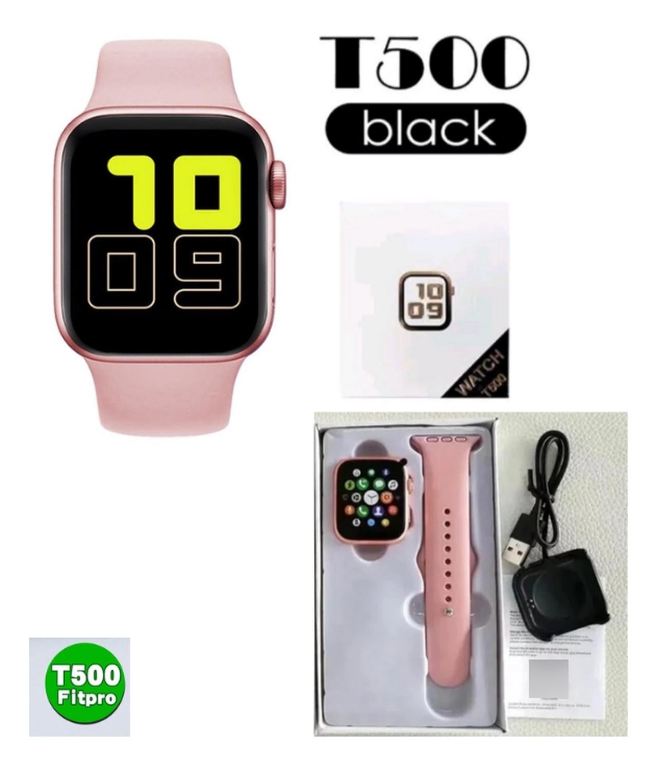 RELOJ T500 INTELIGENTE SMARTWATCH ROSADO / RECIBE LLAMADAS - 2