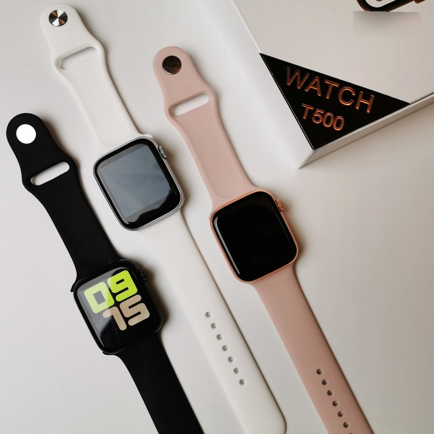 RELOJ T500 INTELIGENTE SMARTWATCH ROSADO / RECIBE LLAMADAS - 4