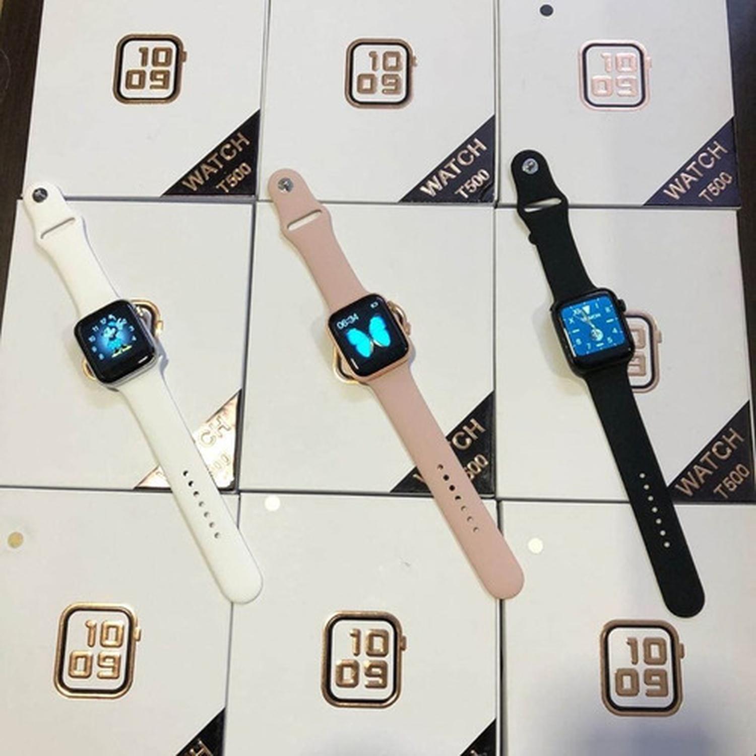RELOJ T500 INTELIGENTE SMARTWATCH ROSADO / RECIBE LLAMADAS - 5