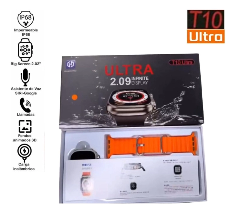 SMARTWATCH HIWATCHPRO T10 RECIBE REALIZA LLAMADAS 2024 - 2