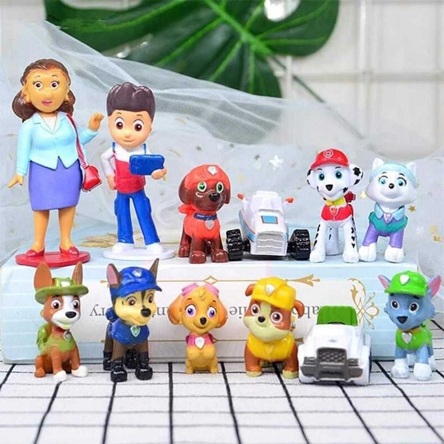 PACK 12 FIGURAS PAW PATROL DE PVC DURO - 2