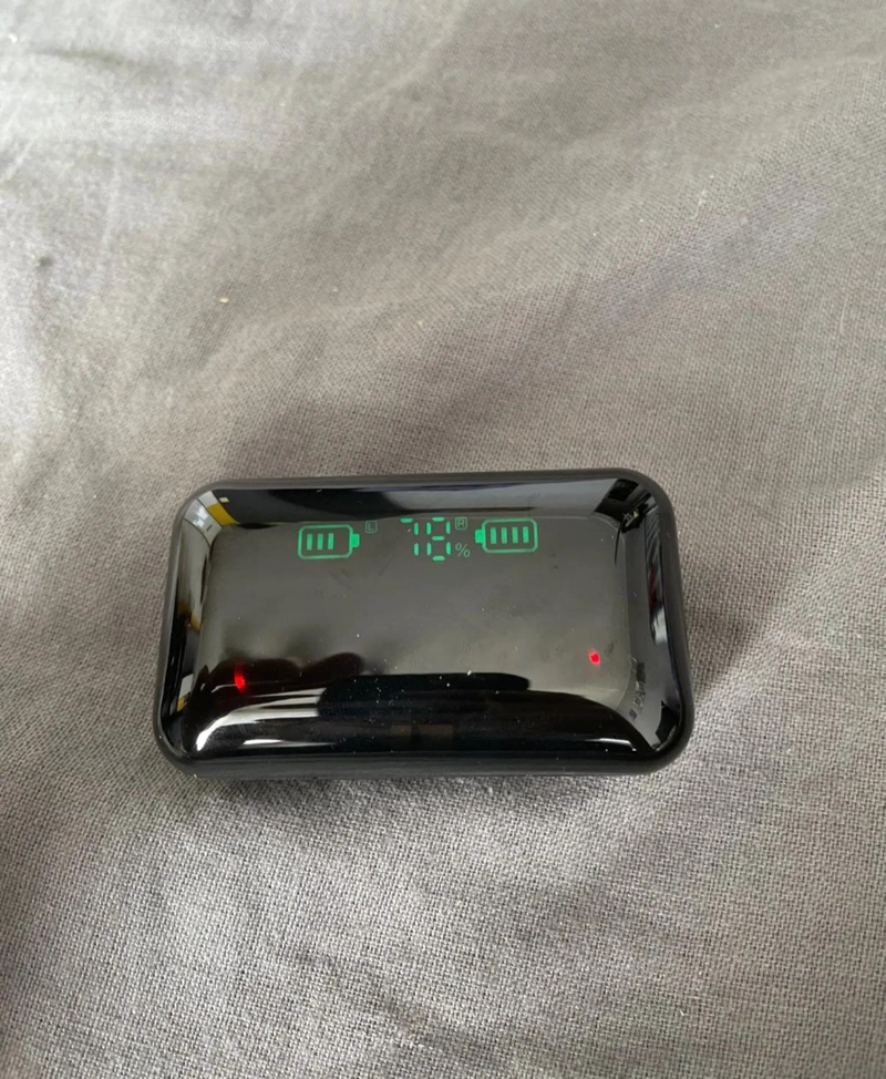 AUDÍFONOS TWS F9-5 + BANCO BATERIA 2000MAH BLUETOOTH NEGRO - 6