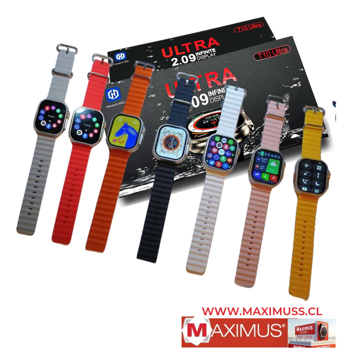 SMARTWATCH HIWATCHPRO T10 ULTRA AMARILLO INTELIGENTE REALIZA RECIBE LLAMADAS 2024 - 3