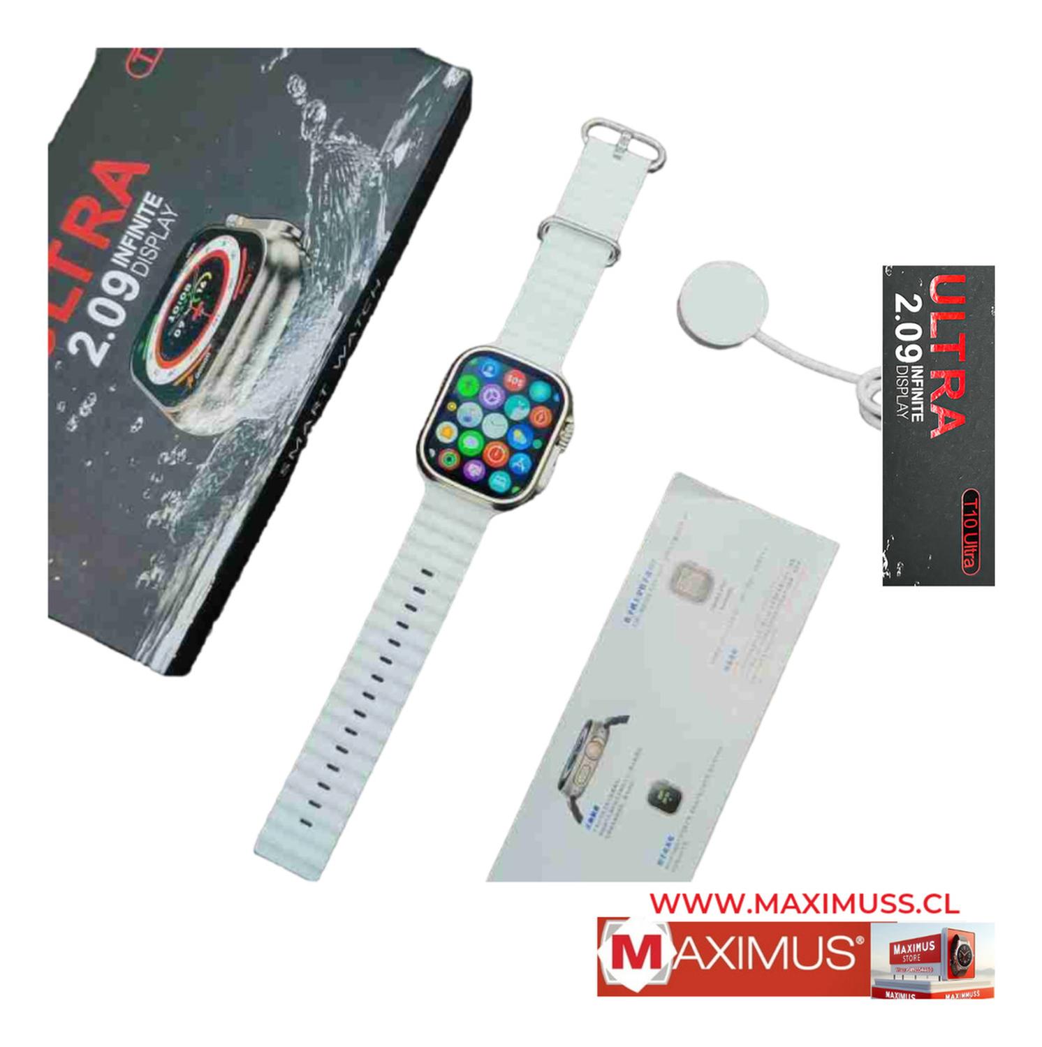SMARTWATCH HIWATCHPRO T10 ULTRA BLANCO INTELIGENTE REALIZA RECIBE LLAMADAS 2024 - 1