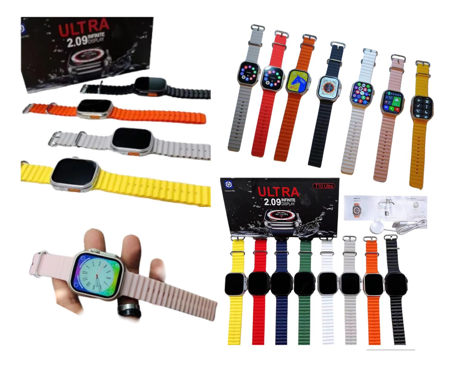 SMARTWATCH HIWATCHPRO T10 ULTRA ROSADO INTELIGENTE REALIZA RECIBE LLAMADAS 2024 - 4