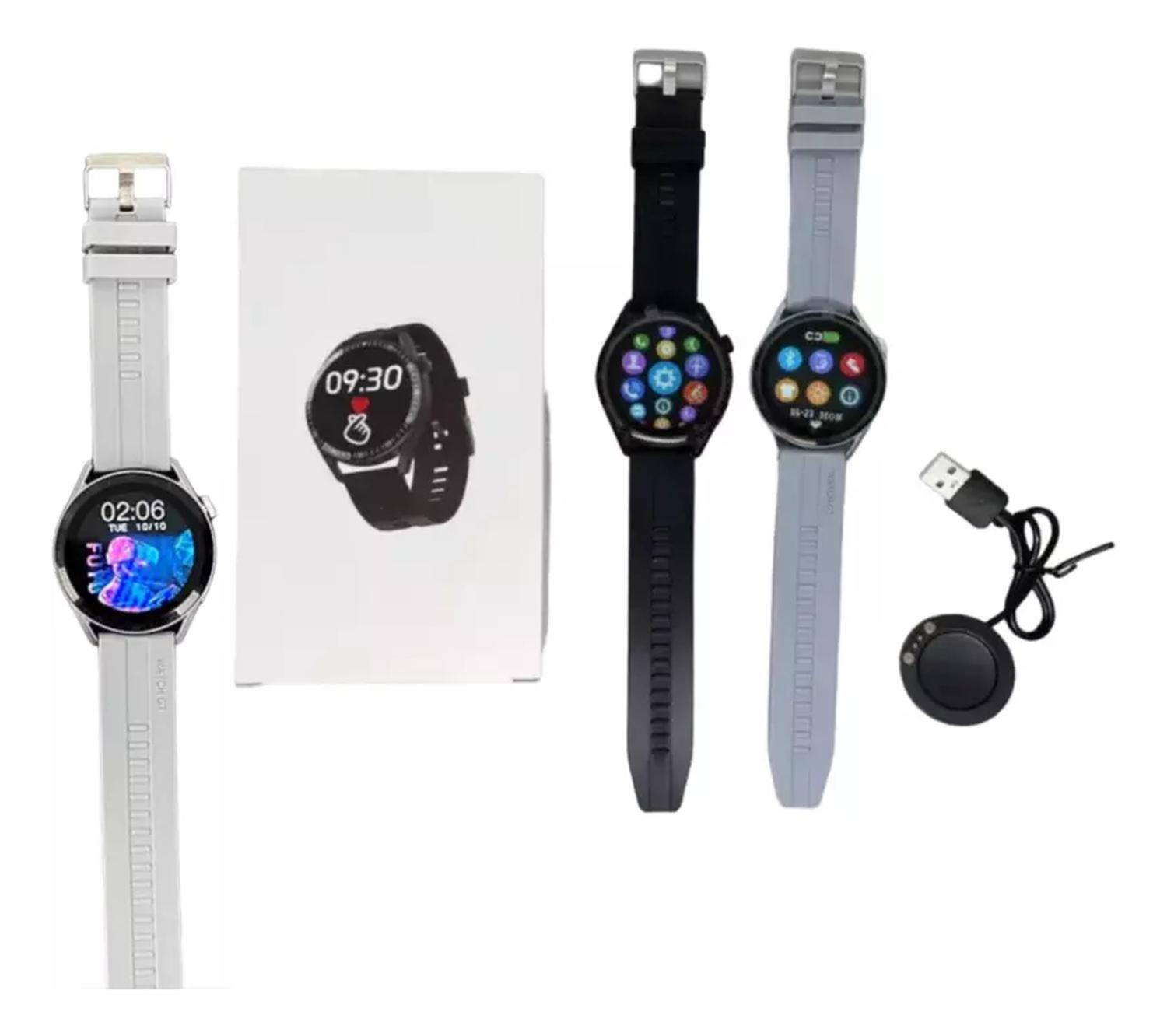 RELOJ WH8 INTELIGENTE SMARTWATCH GRIS / REALIZA LLAMADAS - 2
